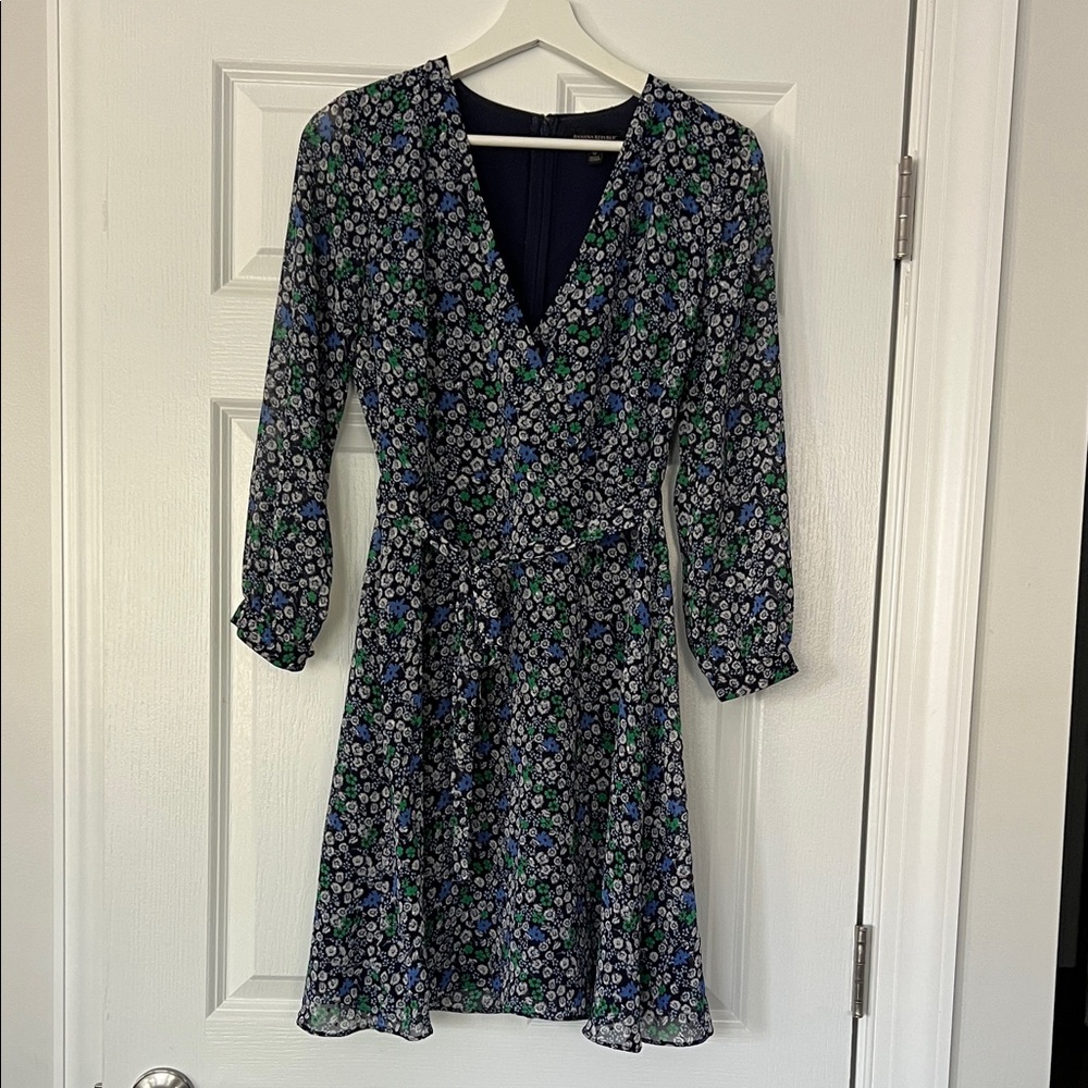 Banana Republic Floral V-Neck Dress